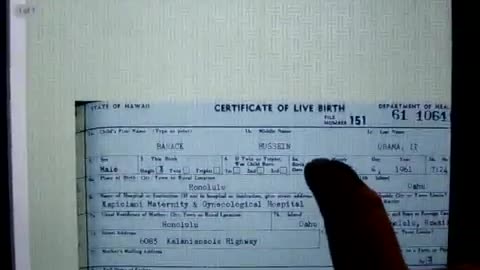 Obama's fake Birth Certificate.