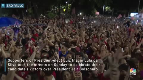 Supporters Of Brazil’s President-Elect Lula da Silva Celebrate Victory Over Bolsonaro