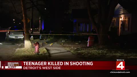 Teenager killed in shooting on Detroit's west side