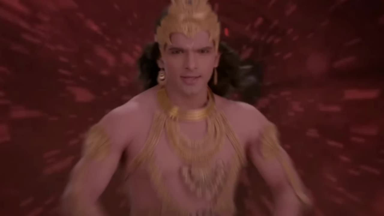 Trilok lies at the feet of parents. Ganesh the destroyer of obstacles
