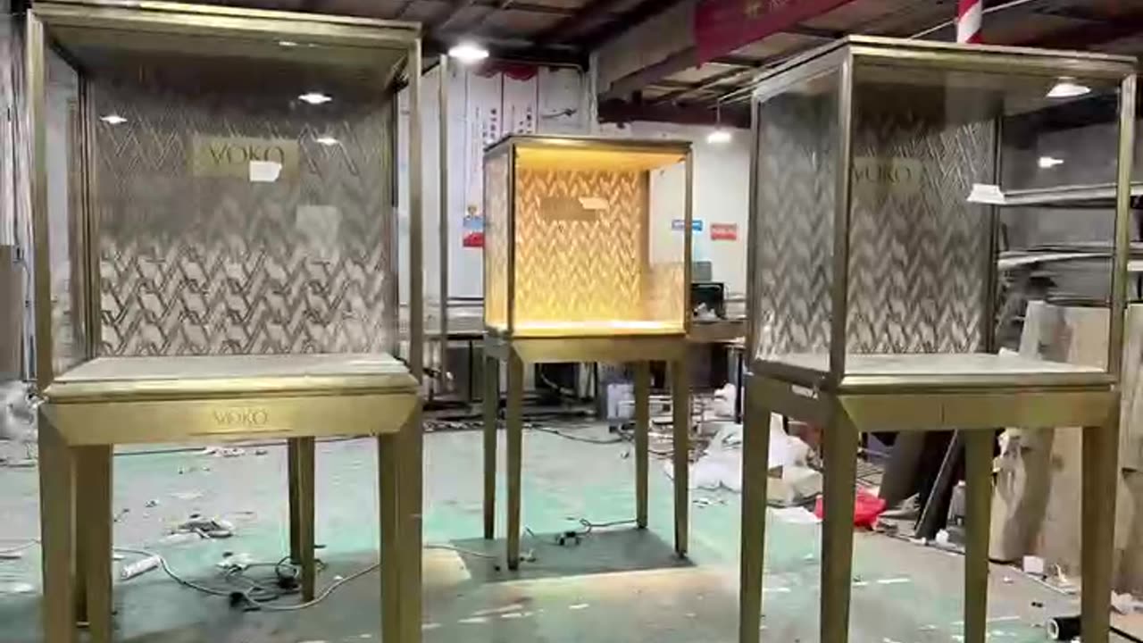 Fashion luxury jewelry showcase design and manufacture