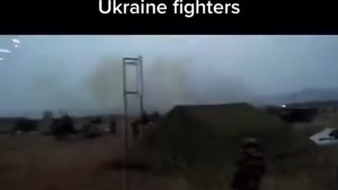 Russian jets being shot at by Ukraine fighters