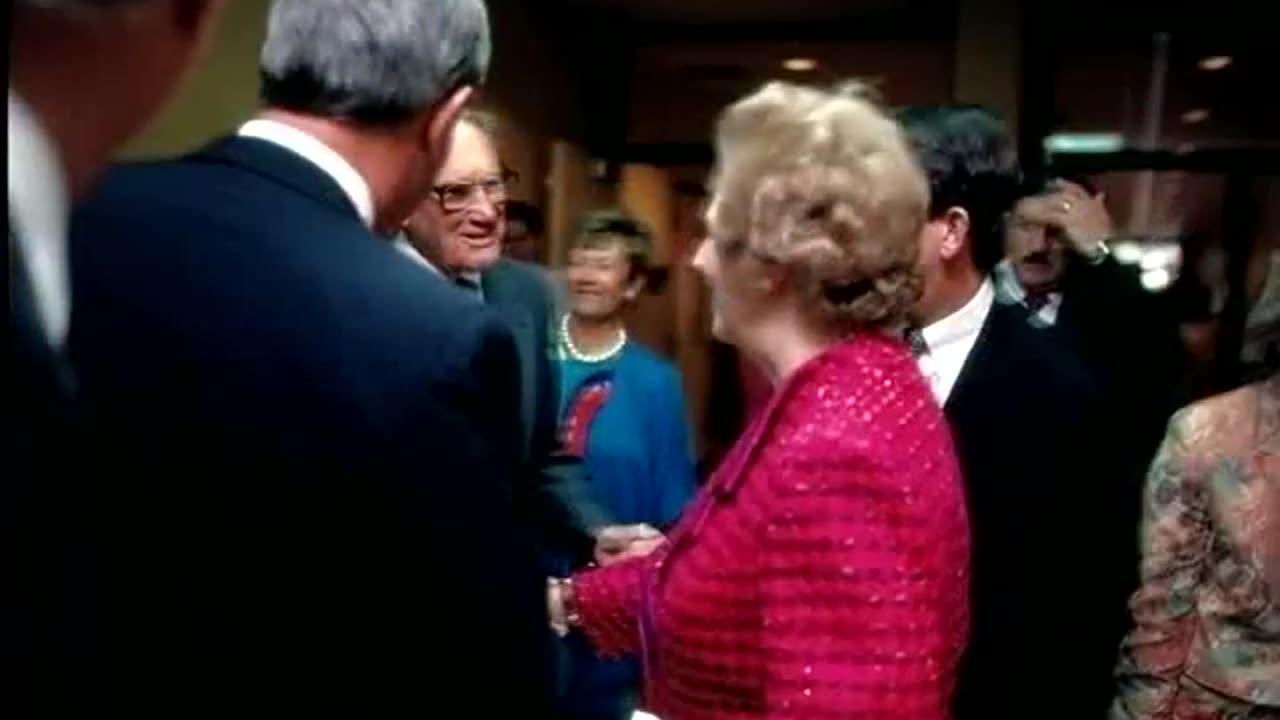 April 7, 1993 - Former British Prime Minister Margaret Thatcher at DePauw University (Montage)