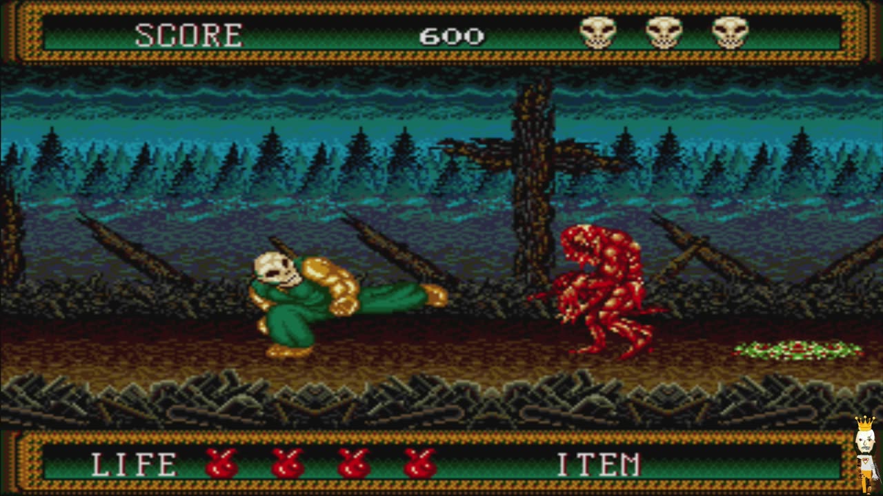 Splatterhouse 2 Mega Drive playthrough