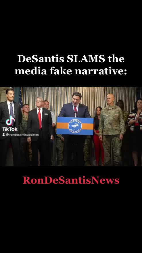 DeSantis SLAMS the media fake narrative: Biden | Trump