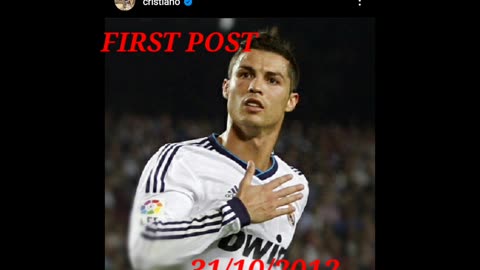 Cristiano Ronaldo First Instagram Post ❤