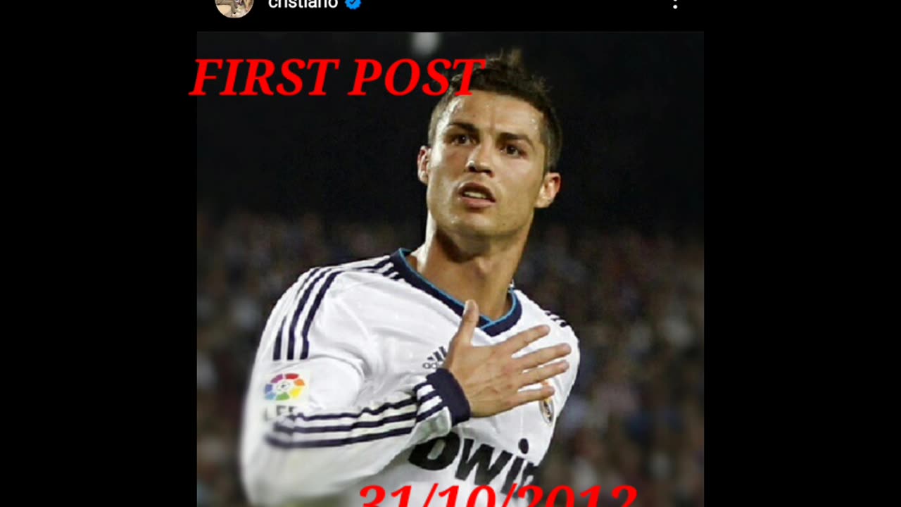 Cristiano Ronaldo First Instagram Post ❤