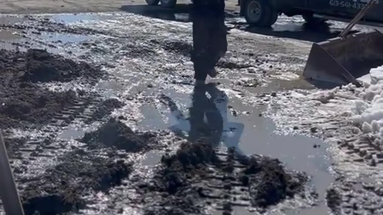 Boss Accidentally Steps into a Hole at Jobsite