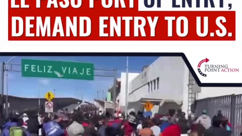 Nearly 1,000 Illegals Storm El Paso Port Of Entry