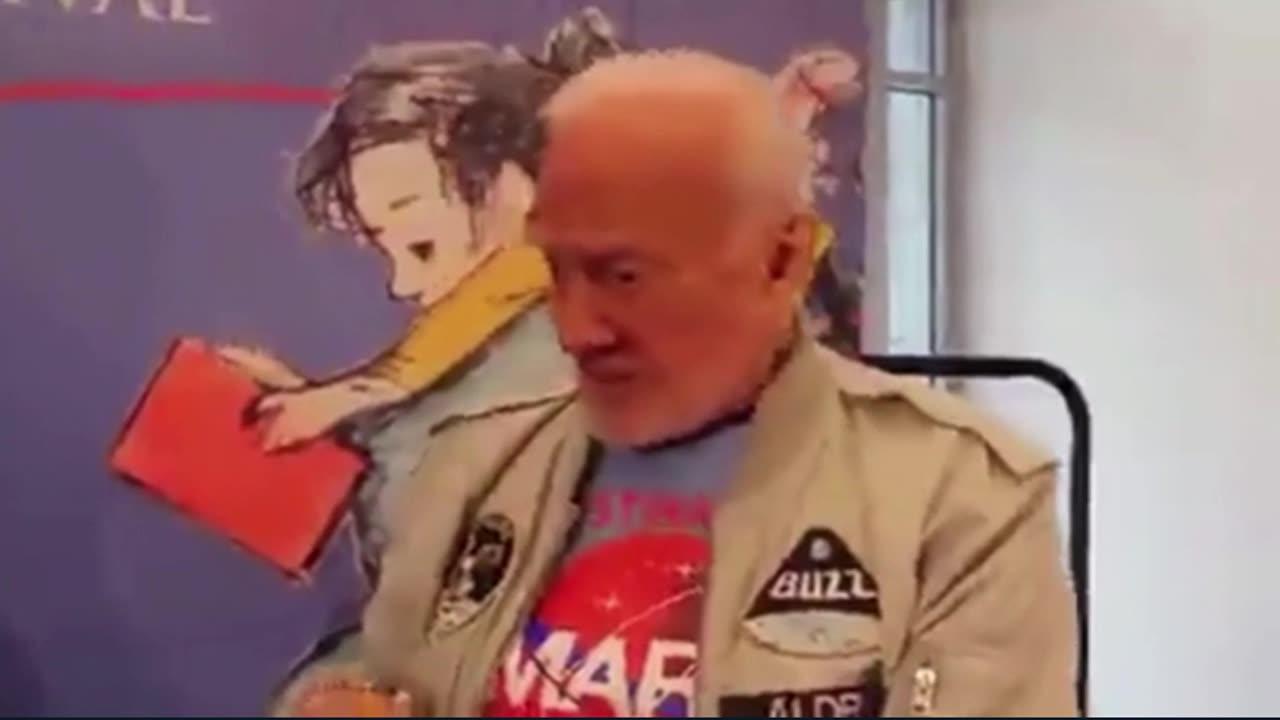 Buzz Aldrin admits not going to the moon..