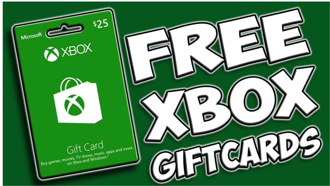 Get a free a Microsoft Xbox Live Digital Gift Card