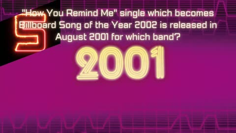 Thursday Throwback Quiz - Year 2001