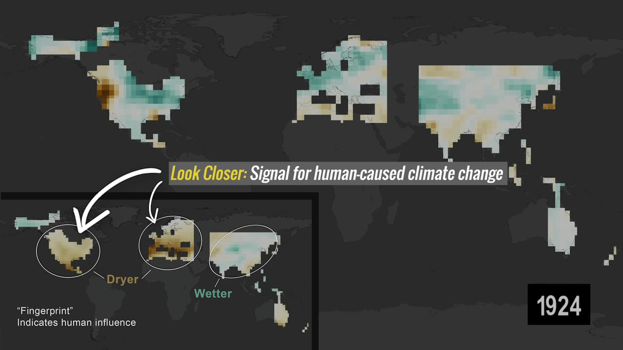 Human Influence on Global Droughts Goes Back 100 Years