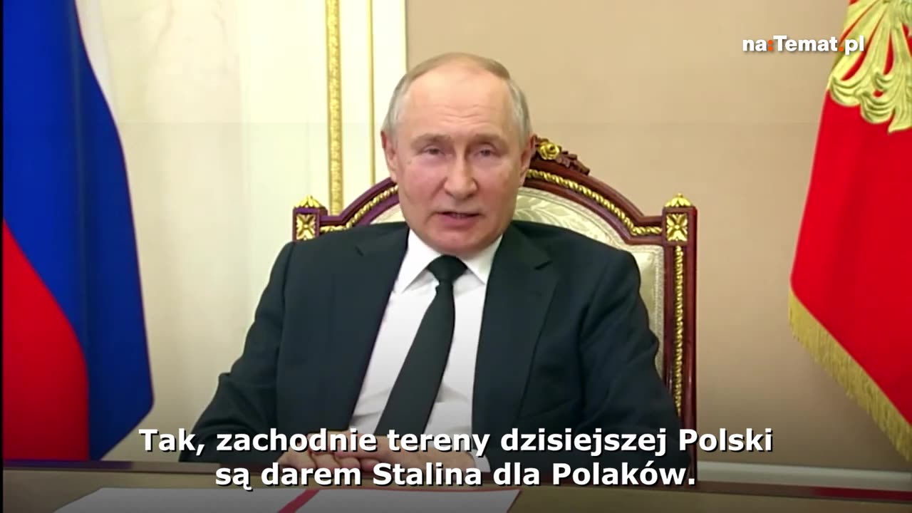 W. Putin. "Zachodnie ziemie to dar od Stalina. Jak zapomną, to przypomnimy"