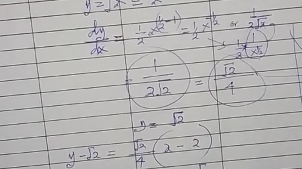 Application of derivatives