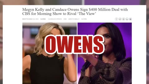 Fact Check: Megyn Kelly, Candace Owens Did NOT Sign $400 Million CBS Deal For Show To Rival The View