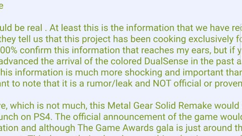 Metal gear remake leaked again