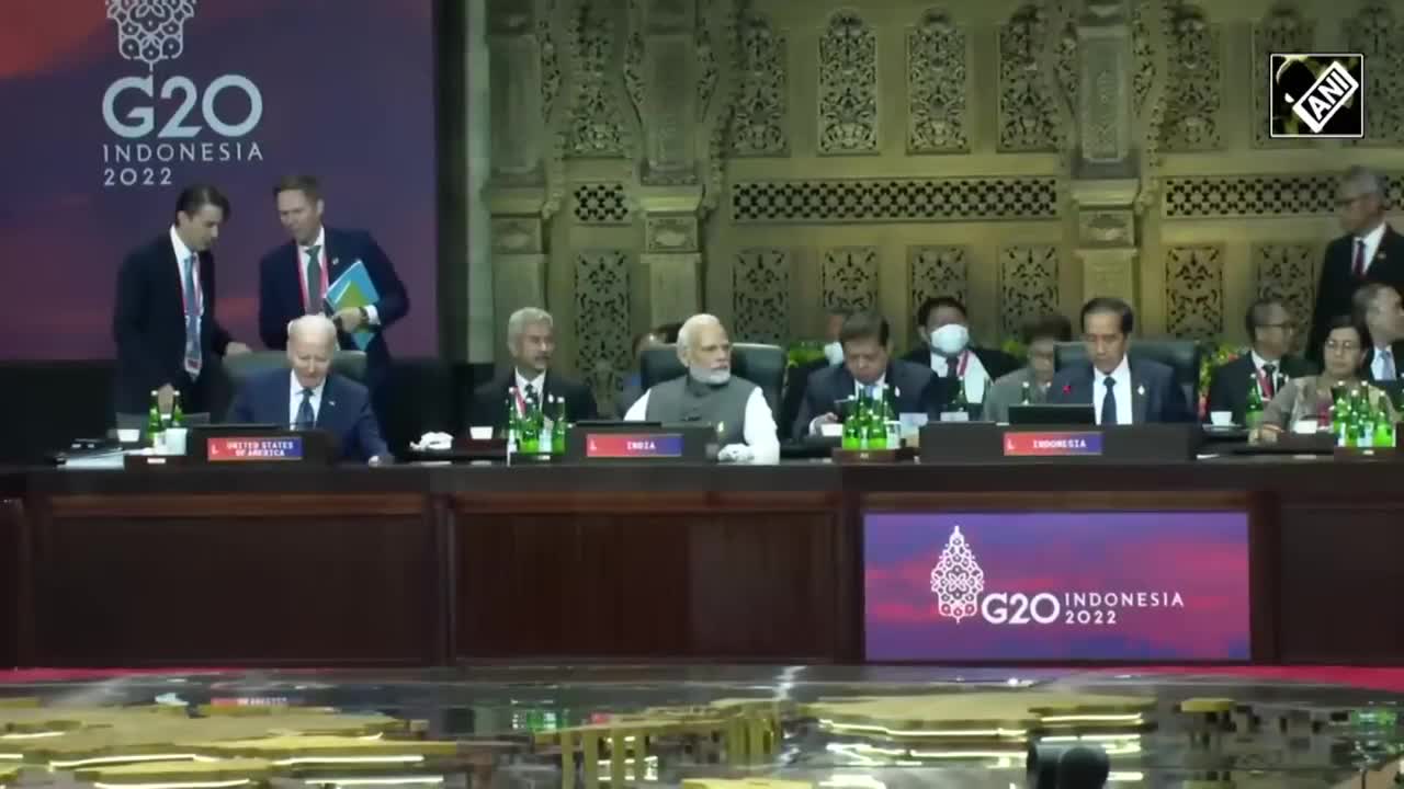 US President Joe Biden walks over to PM Modi before start of G20 Summit