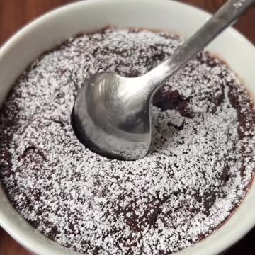 Easy Microwave Chocolate Lava Cake