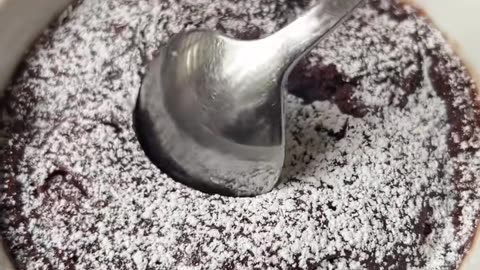 Easy Microwave Chocolate Lava Cake