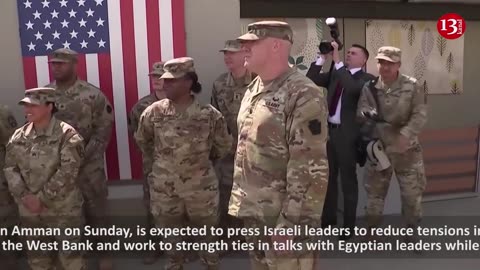 Austin visits U.S. troops to start Mideast tour