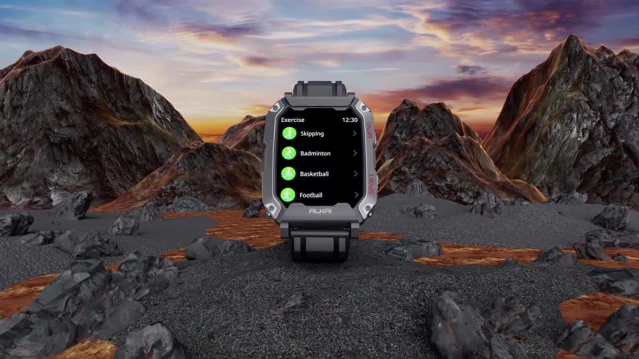 Smart Watch Rugged and Military with 5ATM Waterproof Bluetooth Call(Answerhttps://amzn.to/3IfkqR6