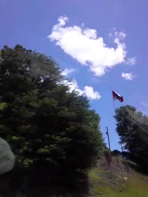 Beautiful day for a beautiful flag