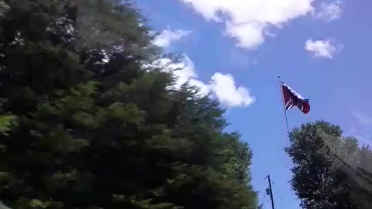 Beautiful day for a beautiful flag