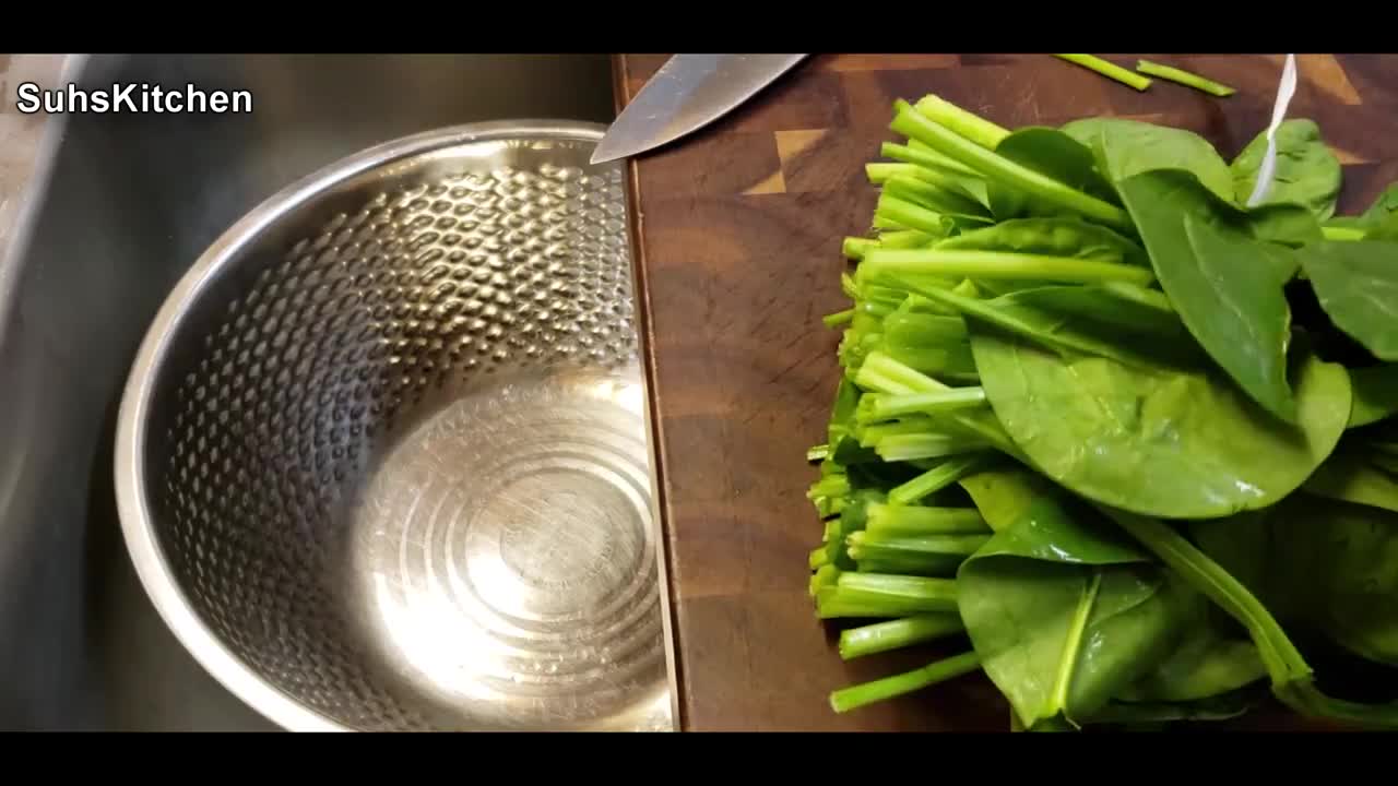 How To Make Korean Food Spinach Side Dish시금치나물(Sigeumchi namul)_Spinach Recipe_Korean Spinach Recipe