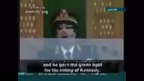 JFK: Qudaffi tells why he was assassinated.