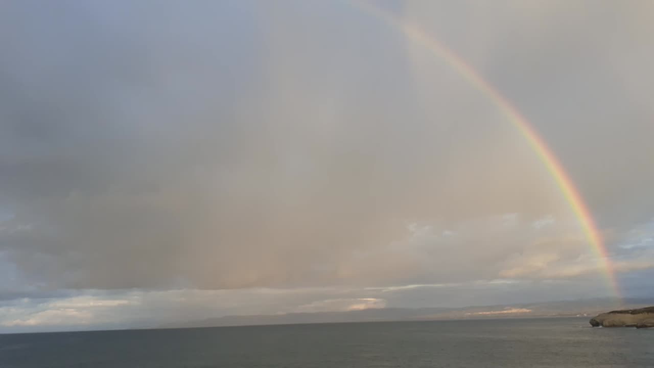 Stunning Perfect Rainbow 🌈 appears in the sky