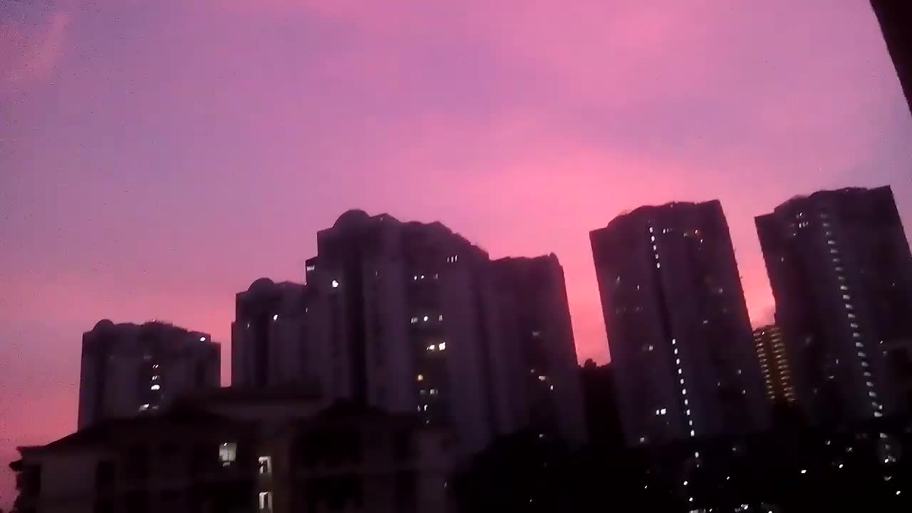 191106 Beautiful sky scenery at dusk in Malaysia