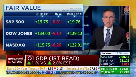 United States economy grew modest 1.1% in the first quarter of this year, well below expectations.