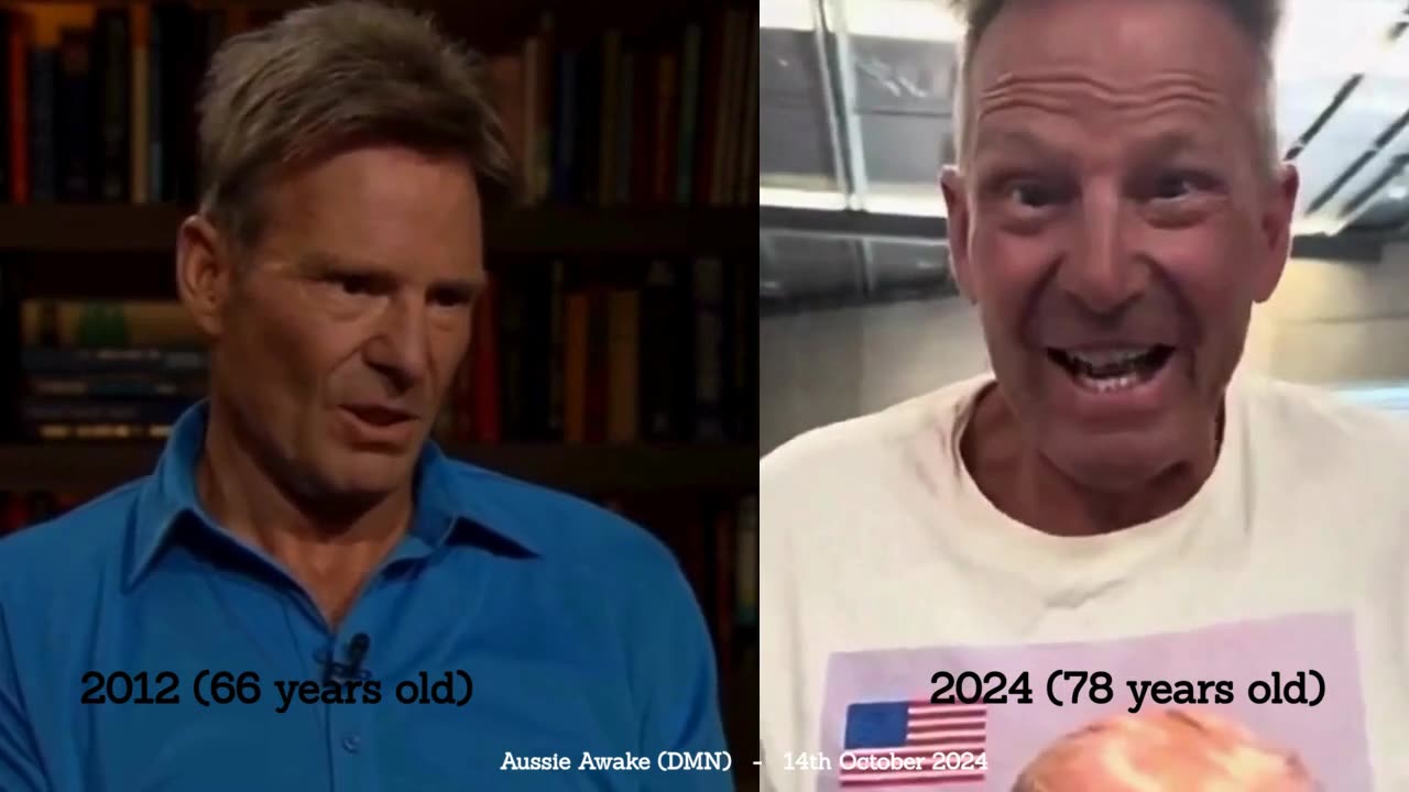 AFL Sam Newman - 2012 (66 y/o) & 2024 (78 y/o)