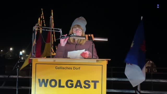 Wolgast - Redebeitrag von Anja aus Rostock 29-11-2022