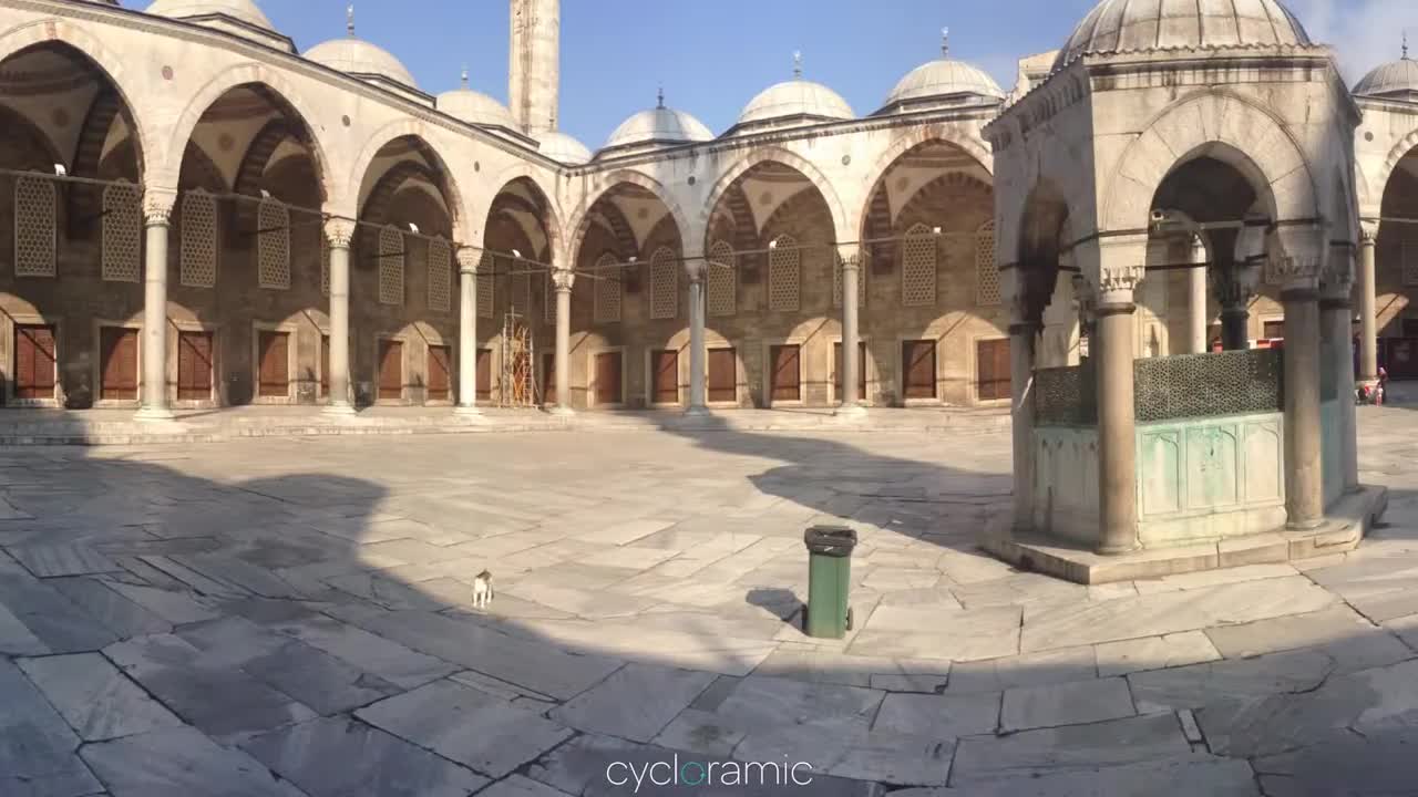 Istanbul, Turkey - Outside Mosque - Sultan Ahmed Mosque