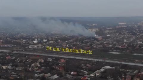 A bird's eye view of Bakhmut today