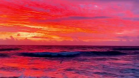 Evening sunset beach mind relaxing video♥️