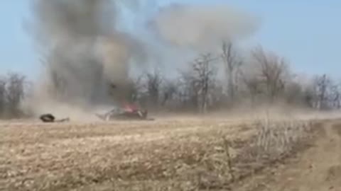 Explosion of a mined BMP-1 of Ukraine forces