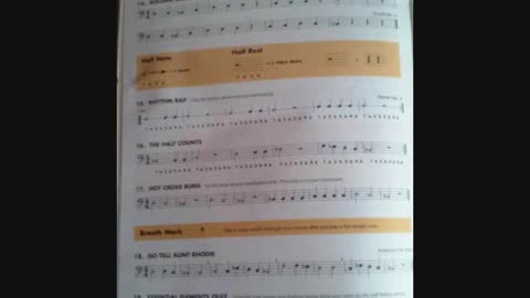 Trombone Method Page 6 of Essential Elements 2000 Book 1