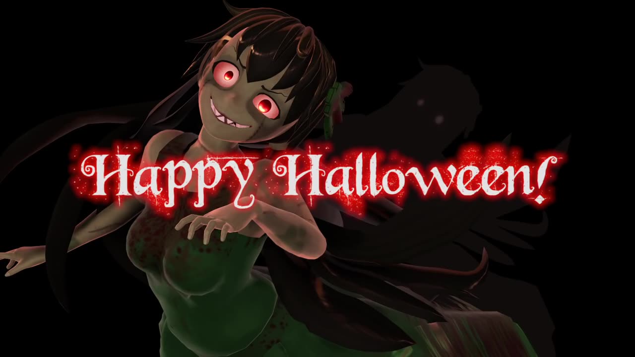 Halloween Animation - Macabre Rotting Girl