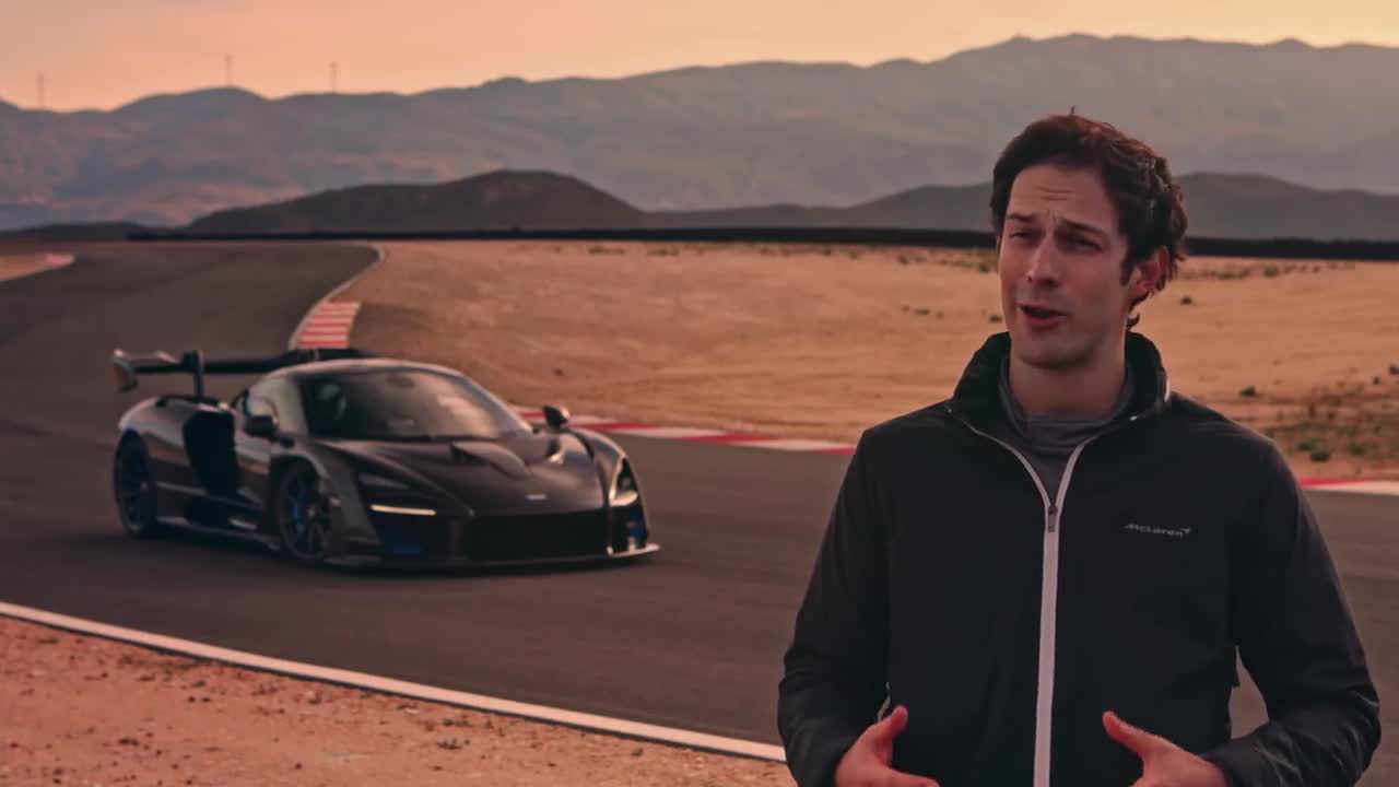 McLaren Senna: Bruno Senna hits the track