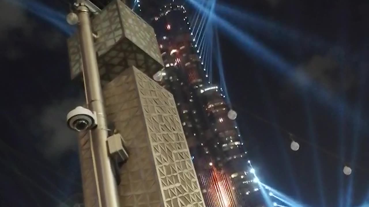 Burj Khalifa water fountain view