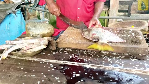 Bat Fish Cutting Skills _ Fish Cutting Skills (1)