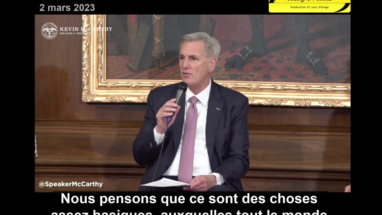 ▶ EXTRAIT-RQ (26 mars 2023) : KEVIN McCARTHY - Une charte des droits parentaux devrait exister.