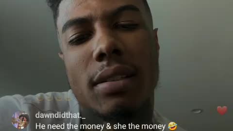 Blue face with his baby mama fighting ig live 4/2/23