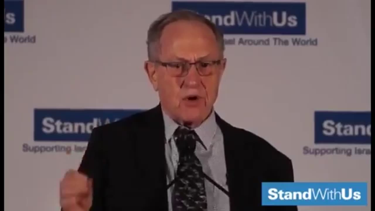 Evil Dershowitz Admits They Rule the World