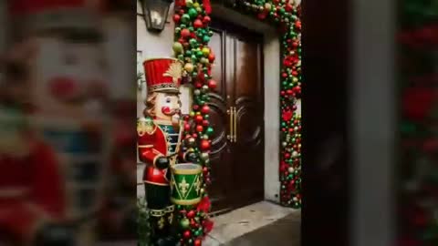 super marvellous and amazing Christmas decoration ideas for doors