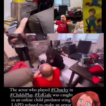 ChildsPlay Actor Ed Gale - Chucky - Caught In Child Predator Sting - SHOCKING