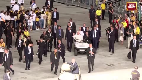 Pope Francis Delivers Holy Mass At Singapore's Sports Hub National Stadium